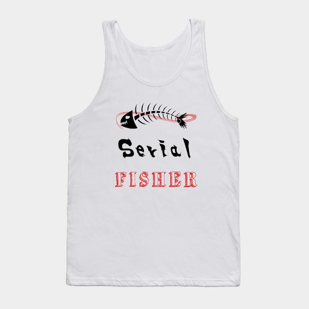 Serial Fisher Tank Top by QueueDePoisson